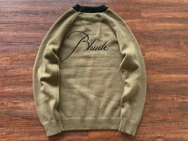 Rhude Knitwear Logo Crewneck Sweater product detail image 9