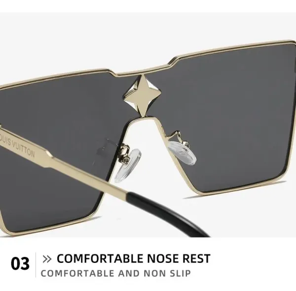 Louis Vuitton Monogram Shield Sunglasses White Frame Black Lens Sunglasses - 9