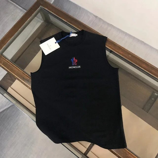 Moncler Vests Sleeveless Logo-Print Vest product detail image 2