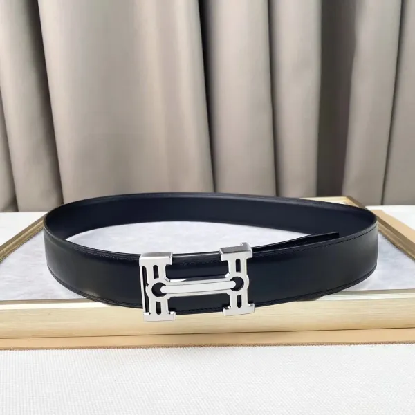 Hermès Constance Belt Black Leather Belt - 1