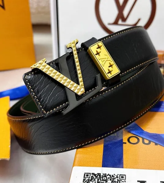 Prada Croc-Embossed Leather Belt Black - 7
