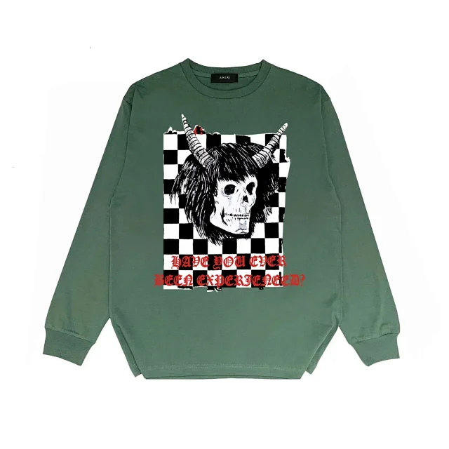 AMIRI Hoodies & Sweatshirts Crewneck sweatshirt with crystal ball hand graphic product detail image 5