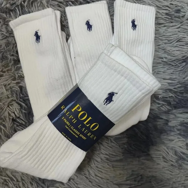 Polo Ralph Lauren Socks Classic Sport ribbed crew product detail image 4