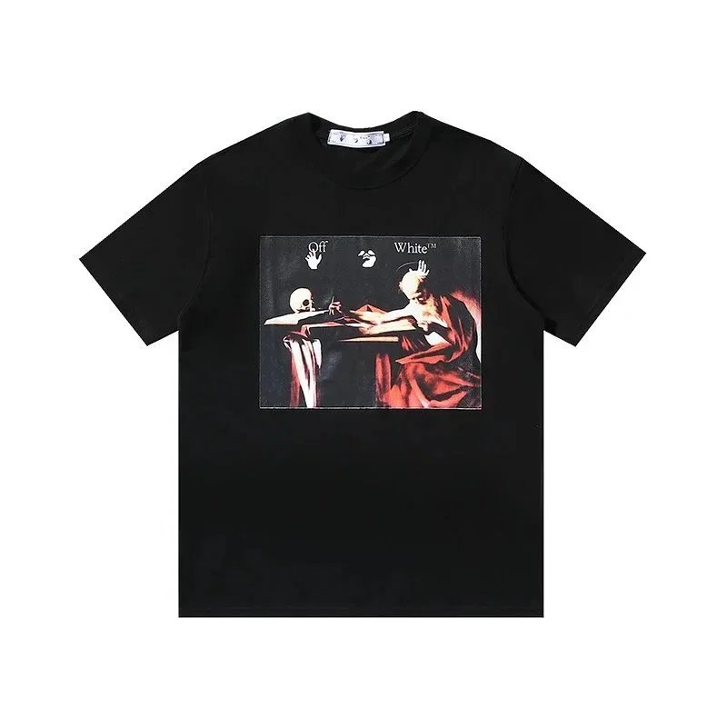 Off-White T-Shirts Short-Sleeve Graphic Arrow Print — 1432 black