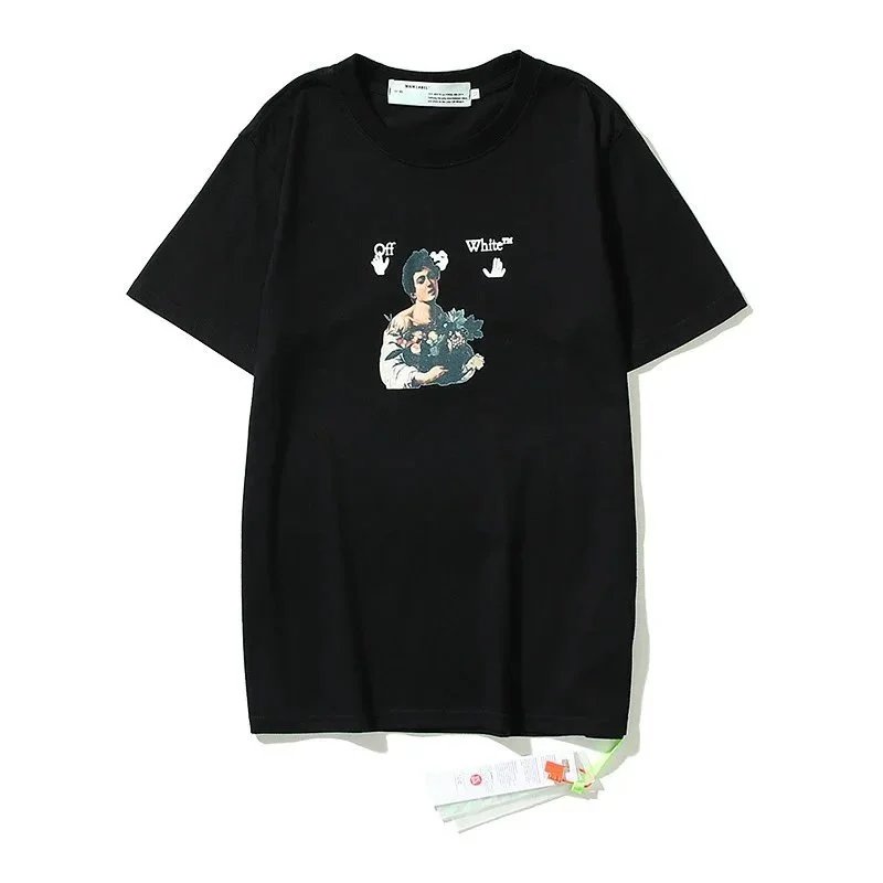 Off-White T-Shirts Short-Sleeve Graphic Arrow Print — 1410 black