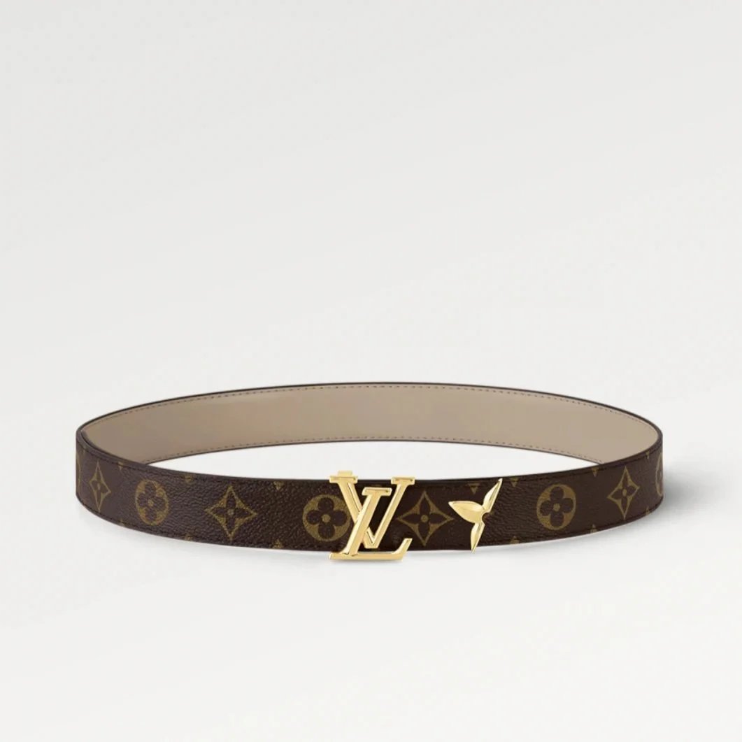 Louis Vuitton Monogram Reversible Belt Brown Leather Belt