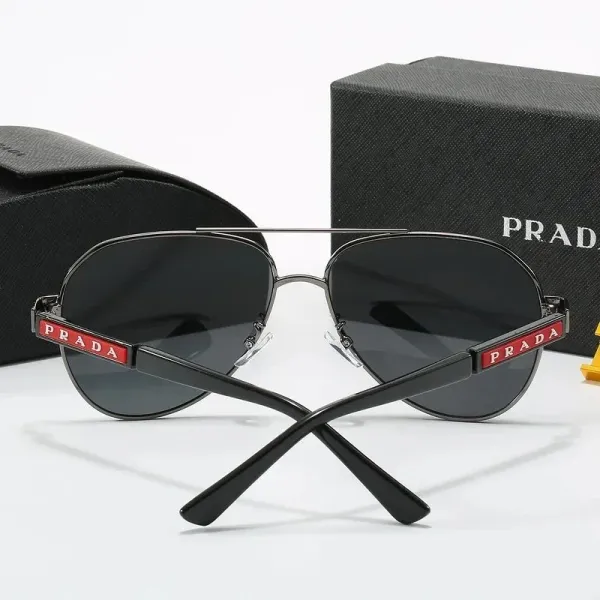 Prada PRADA Linea Rossa Square Sunglasses Black Gradient - 6