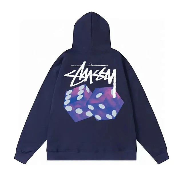 Stüssy Hoodies & Sweatshirts Pullover Hoodie with Dice and 8-Ball Graphics product detail image 3