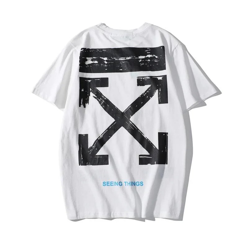 Off-White Arrow Print T-Shirt Black and White - 27