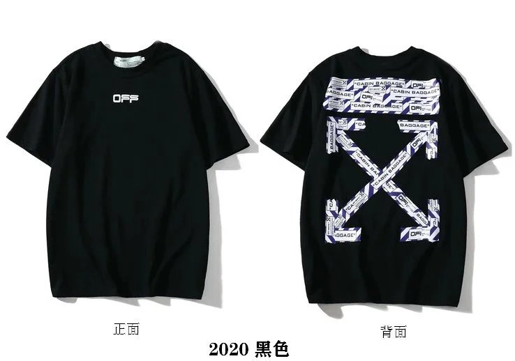 Off-White Arrow Print T-Shirt Black and White - 34