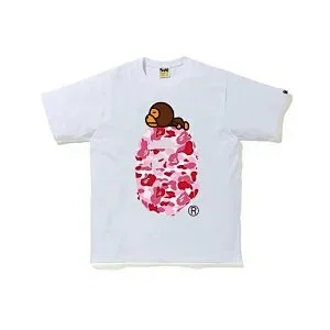 A BATHING APE T-Shirts Head Graphic Short-Sleeve T-Shirt product detail image 6