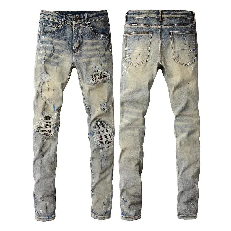 Unbranded Jeans Distressed Slim-Fit — 883