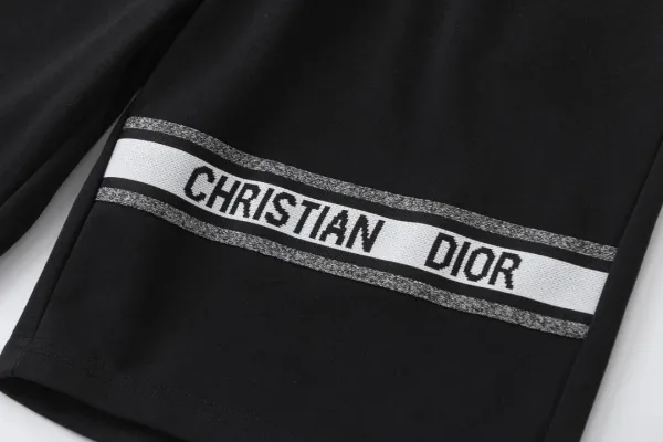 Dior Oblique Tape Shorts Black - 7