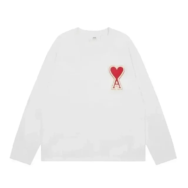 AMI Paris Hoodies & Sweatshirts de Coeur logo crewneck sweatshirt product detail image 2