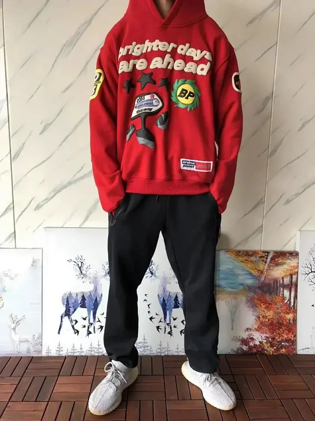 Broken Planet Hoodies & Sweatshirts Graphic Appliqué Hoodie product detail image 8