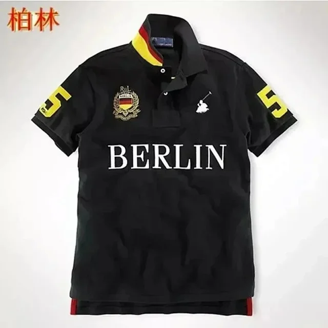 Ralph Lauren Shirts City-logo embroidered polo shirt product detail image 7