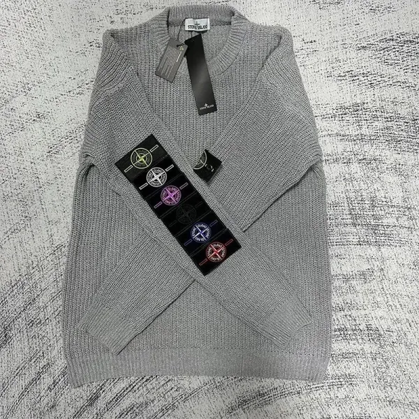 Stone Island Ribbed Knit Sweater Burgundy - 10