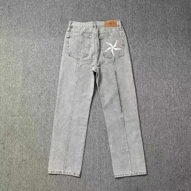 Unbranded Jeans Crescent Moon and Star Embroidered Denim product detail image 10