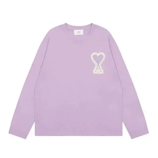 AMI Paris Hoodies & Sweatshirts de Coeur logo crewneck sweatshirt product detail image 15