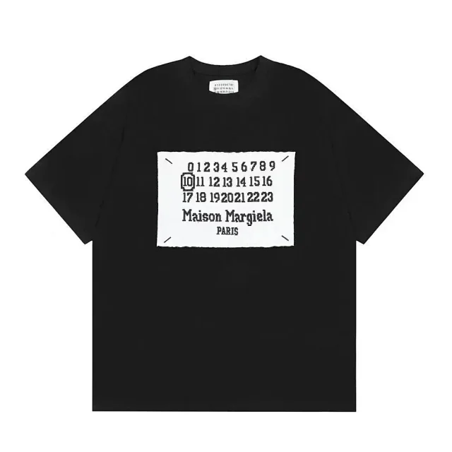 Maison Margiela T-Shirts Graphic Logo Print Crew-Neck product detail image 5