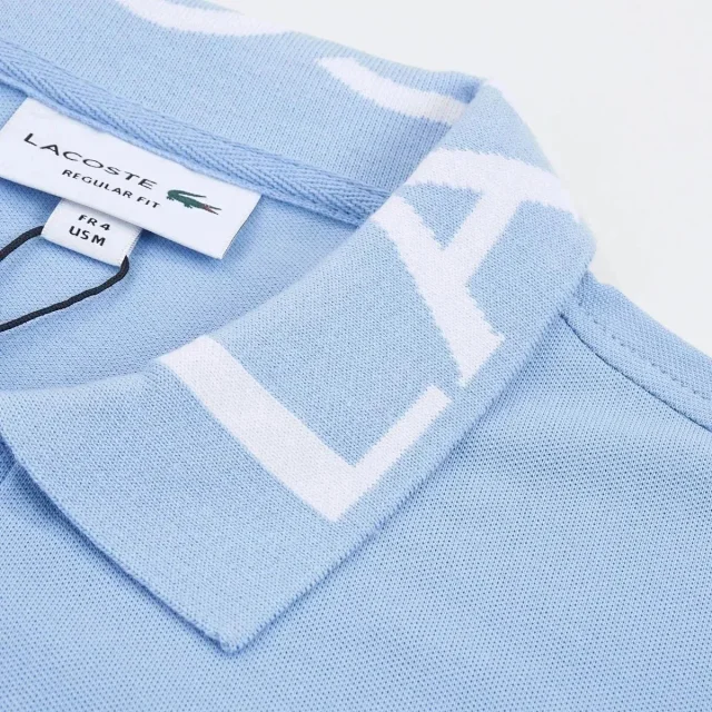 Lacoste Shirts Short-Sleeve Polo Shirt with Lettered Collar product detail image 2