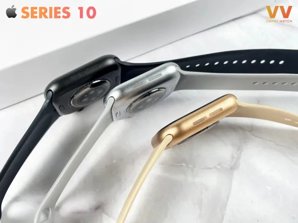 Apple Watch Series 9 Silver Aluminum with White Sport Band Smartwatch - 5
