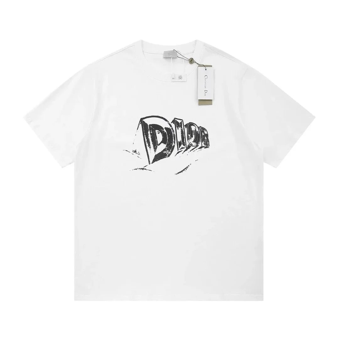 Dior T-Shirts Crew-neck short-sleeve jacquard T-shirt image 9