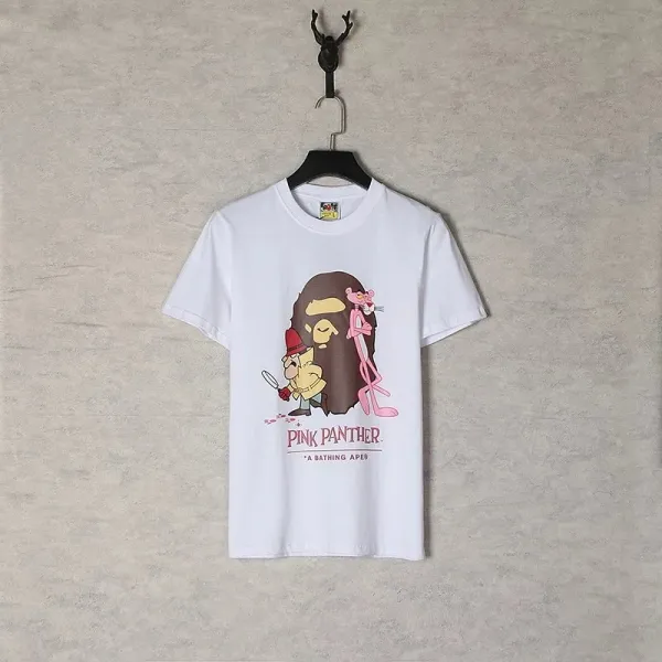 A Bathing Ape x Pink Panther Collaboration Graphic T-Shirt White - 1