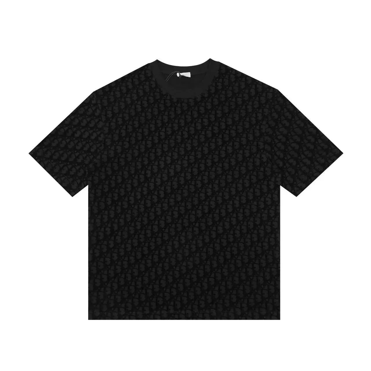 Dior T-Shirts Crew-neck short-sleeve jacquard T-shirt — 32