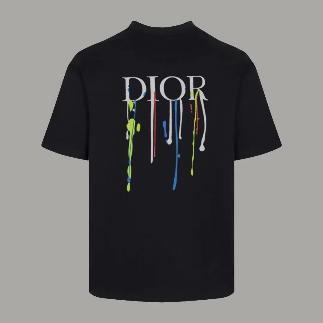 Dior T-Shirts Crew-neck short-sleeve jacquard T-shirt — 37
