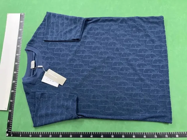 Dior T-Shirts Crew-neck short-sleeve jacquard T-shirt product detail image 13
