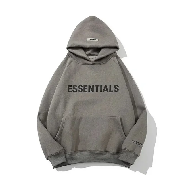 Fear of God Hoodies & Sweatshirts ESSENTIALS logo pullover hoodie with kangaroo pocket product detail image 1