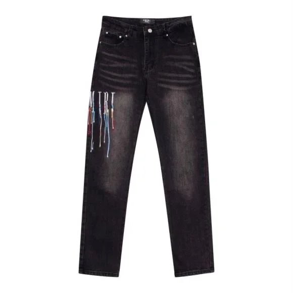 AMIRI Jeans Distressed Graphic Patch — 13
