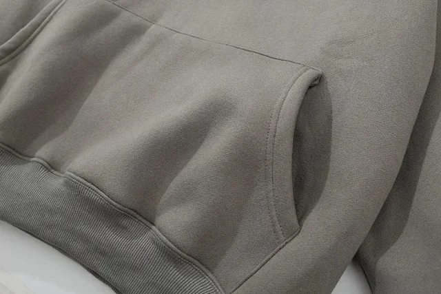 Fear of God Hoodies & Sweatshirts ESSENTIALS logo pullover hoodie with kangaroo pocket product detail image 8