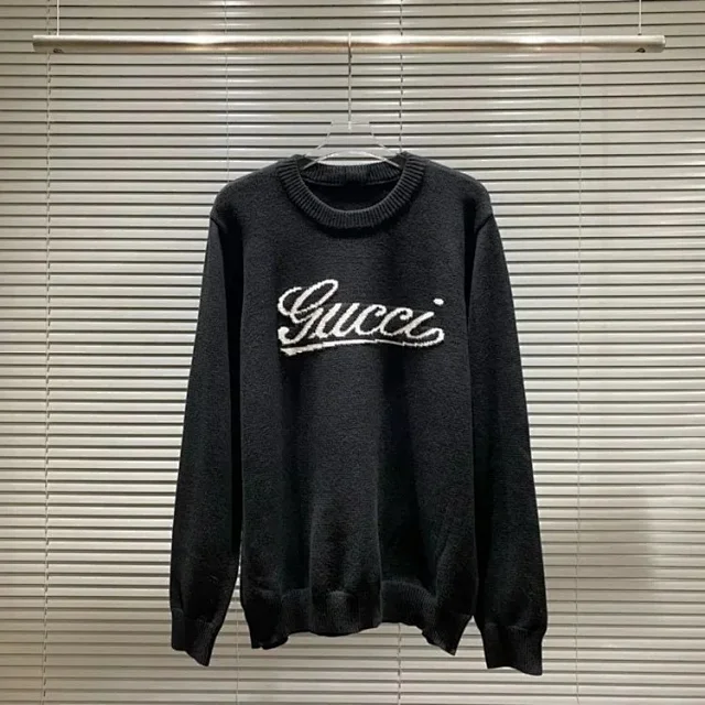 Gucci Knitwear Logo Jacquard Crewneck Sweater product detail image 5