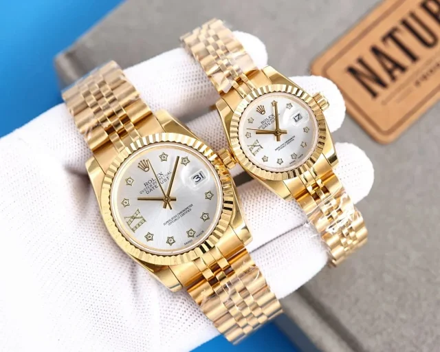 Rolex Watches Datejust diamond-dial date watch product detail image 3