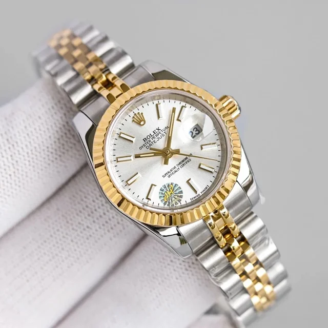 Rolex Watches Datejust diamond-dial date watch product detail image 7
