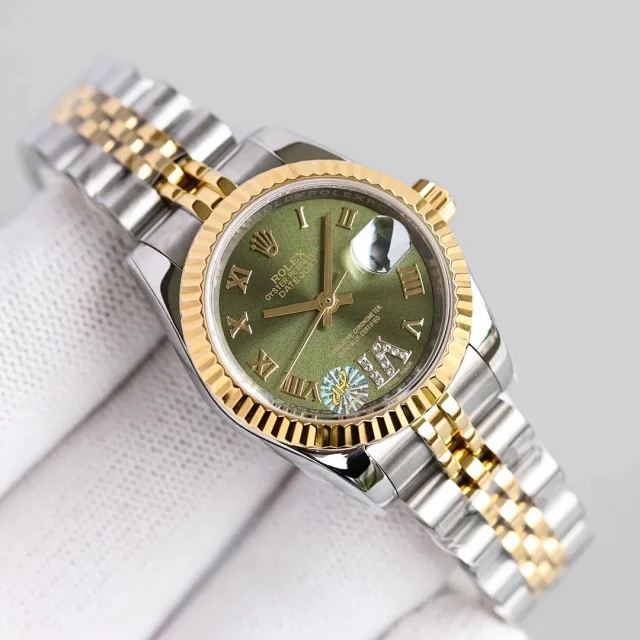 Rolex Watches Datejust diamond-dial date watch product detail image 9