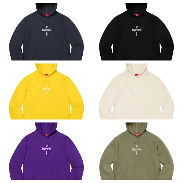 Supreme Hoodies & Sweatshirts Cross Box Logo Hooded Sweatshirt product detail image 1