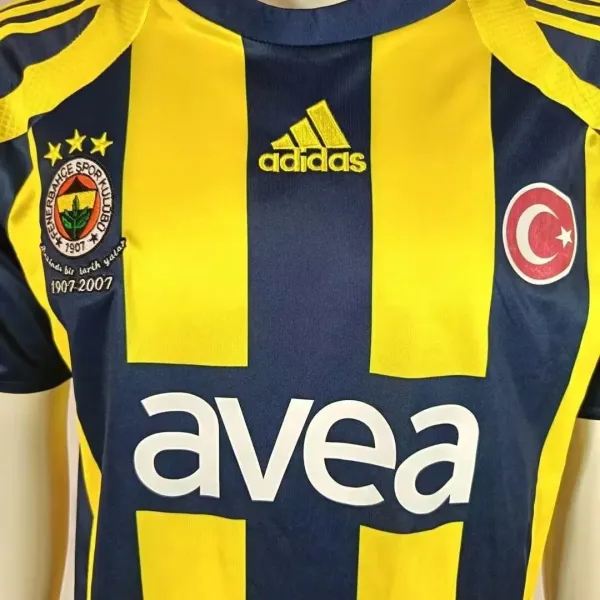 Adidas Fenerbahçe 2007 Centenary Home Jersey Navy Yellow - 4