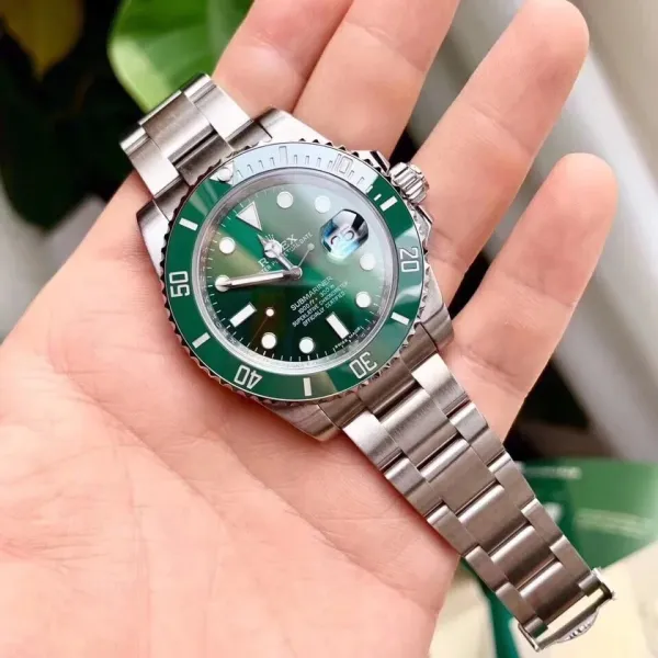Rolex Submariner Hulk Green Dial Mechanical Watch - 1