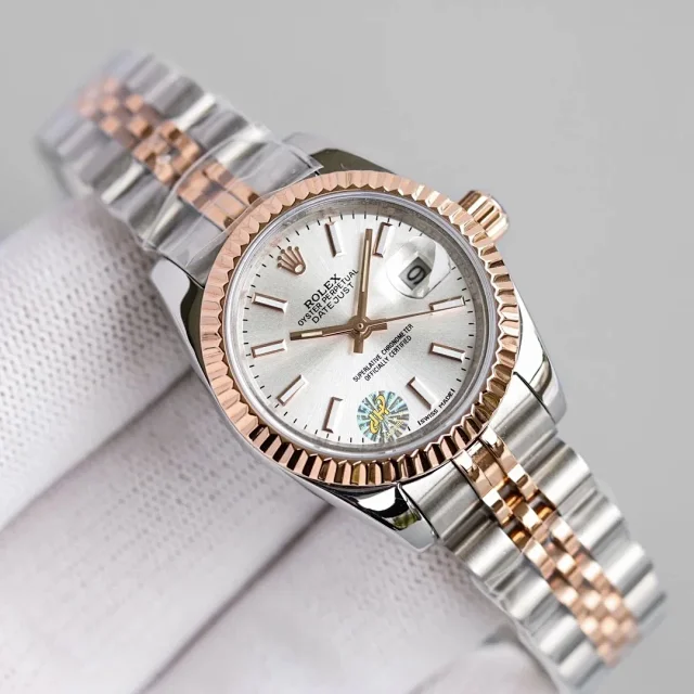Rolex Watches Datejust diamond-dial date watch product detail image 8