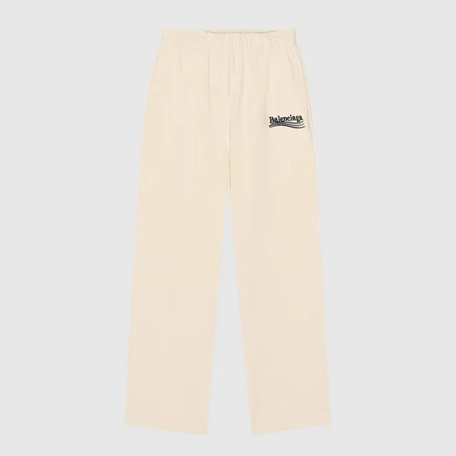 Balenciaga Trousers Logo-print wide-leg product detail image 2