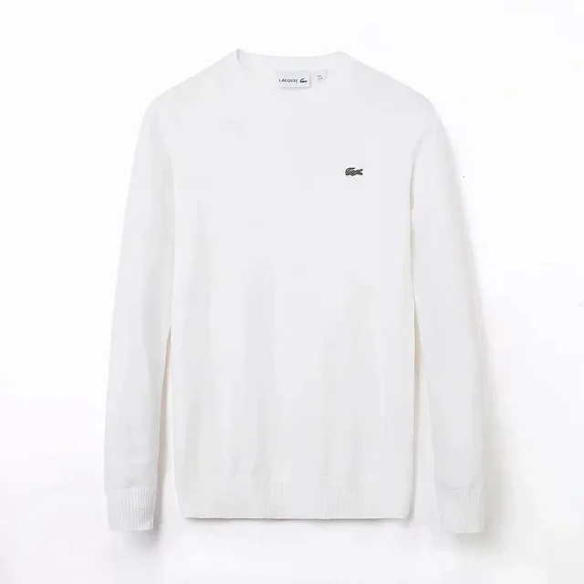Lacoste Knitwear Crew-Neck Crocodile Logo Knit Sweater product detail image 9