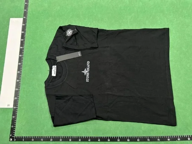 Stone Island T-Shirts 04YHH41 compass-logo short-sleeve T-shirt product detail image 5