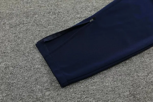 Italy National Team Tracksuit Navy Blue with Green and Cyan Accents Tracksuit - 8
