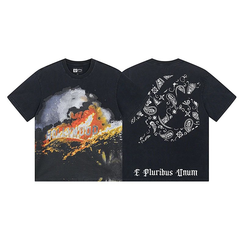 Godspeed T-Shirts Graphic short-sleeve T-shirt — 1007 washed black