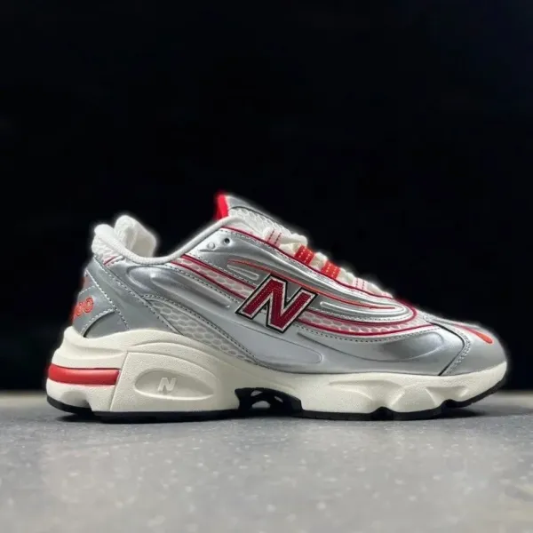 New Balance 2002R Silver Red Chunky Sneakers - 1