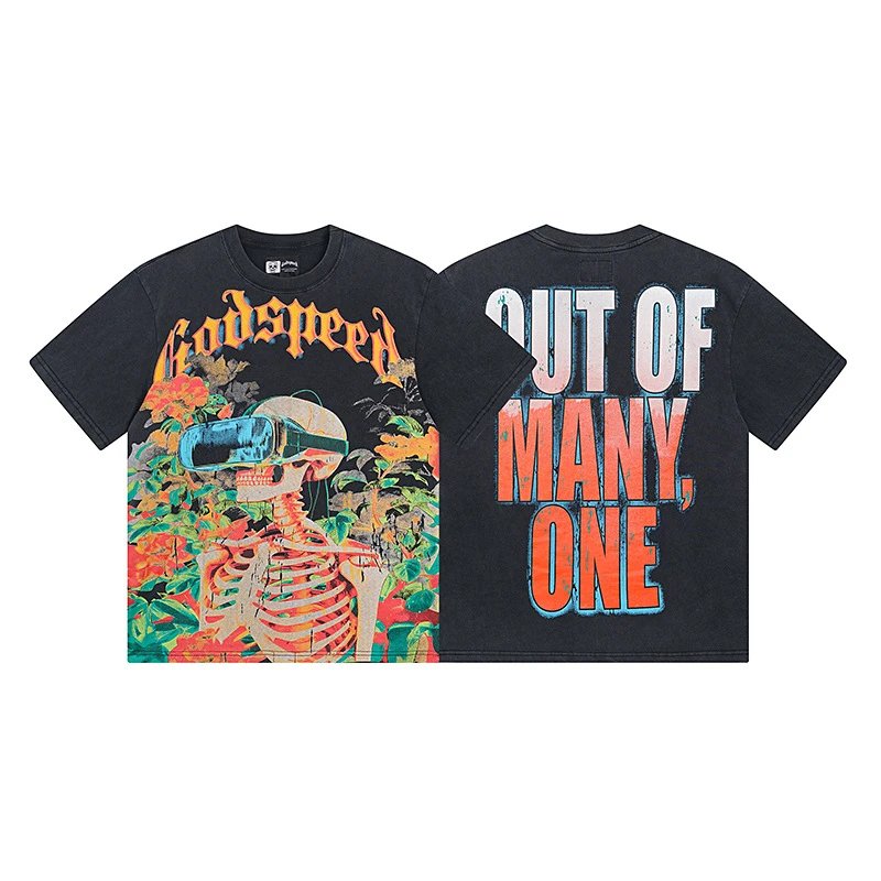 Godspeed T-Shirts Graphic short-sleeve T-shirt — 1009 washed black