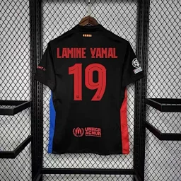 thumbnail for 24-25赛季巴萨球衣主客场19号亚马尔加维莱万短袖足球服成人单衫